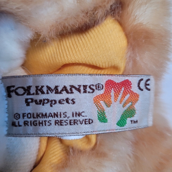 Folkmanis Orange Tabby Cat Plush Hand Puppet 8" - Picture 8 of 10